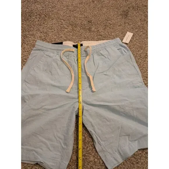 Banana Republic New Men's Deck Shorts Size M Slim Light Blue - Picture 6 of 8